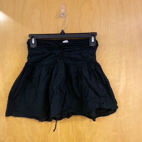 Black Lace Up Corset with Puffy Mini Skirt - Picture 1 of 2